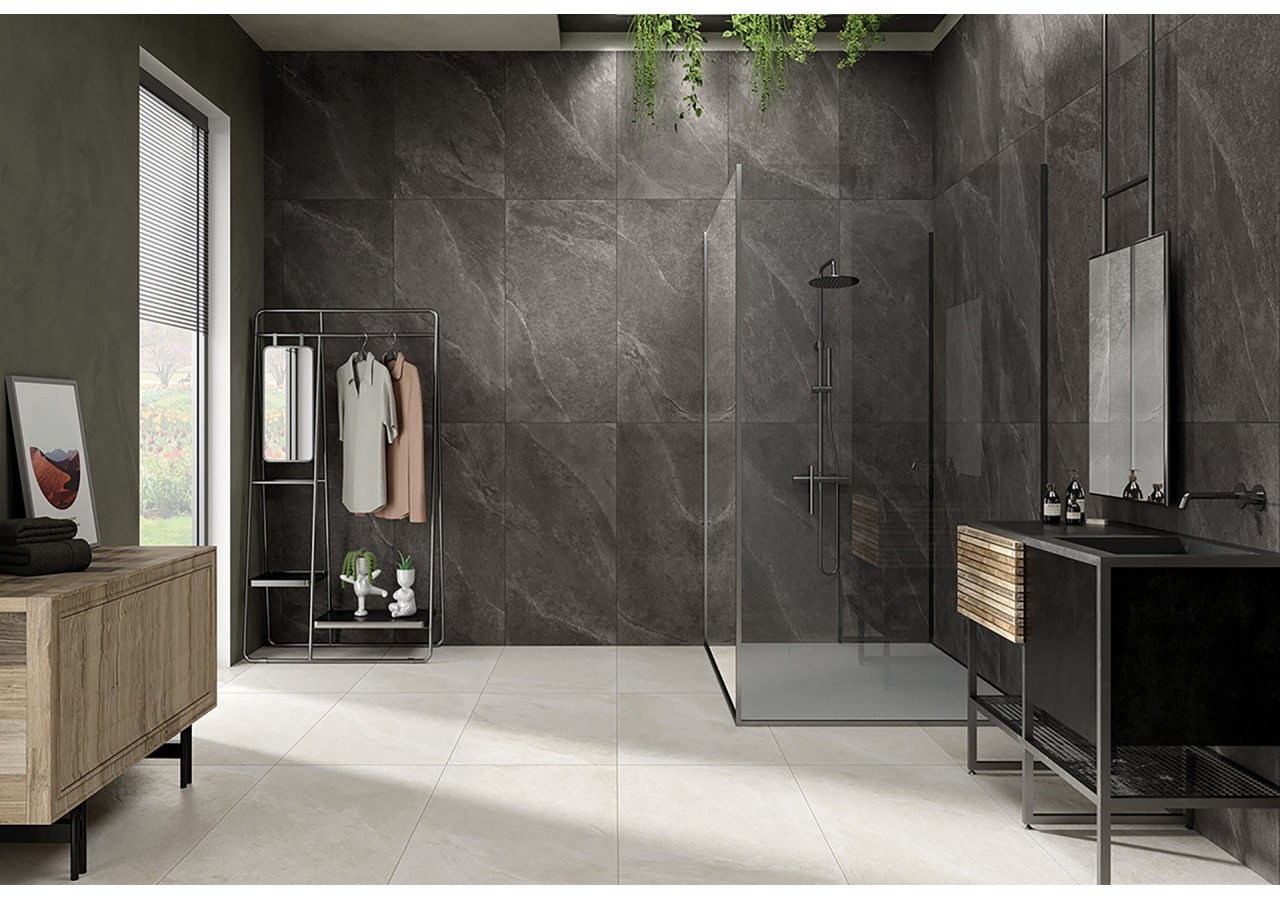 Wales 60x120 Anthracite - Carrelage extérieur en Grès Cérame émaillé (GS) Rectifié GRIP - 1004024