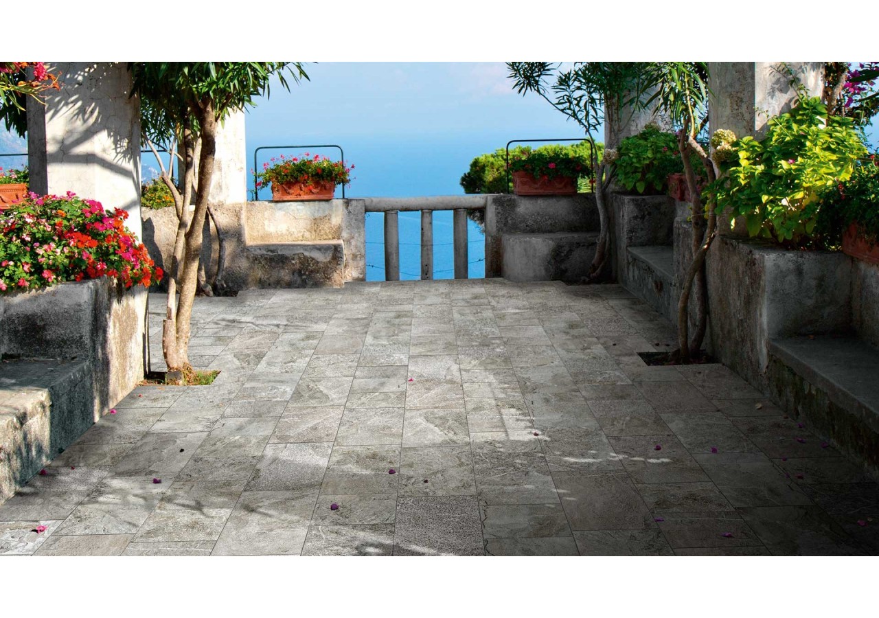 Xstone 25x25 Gris - Carrelage intérieur et extérieur en Grès Cérame émaillé (GS) Naturel GRIP - X25G