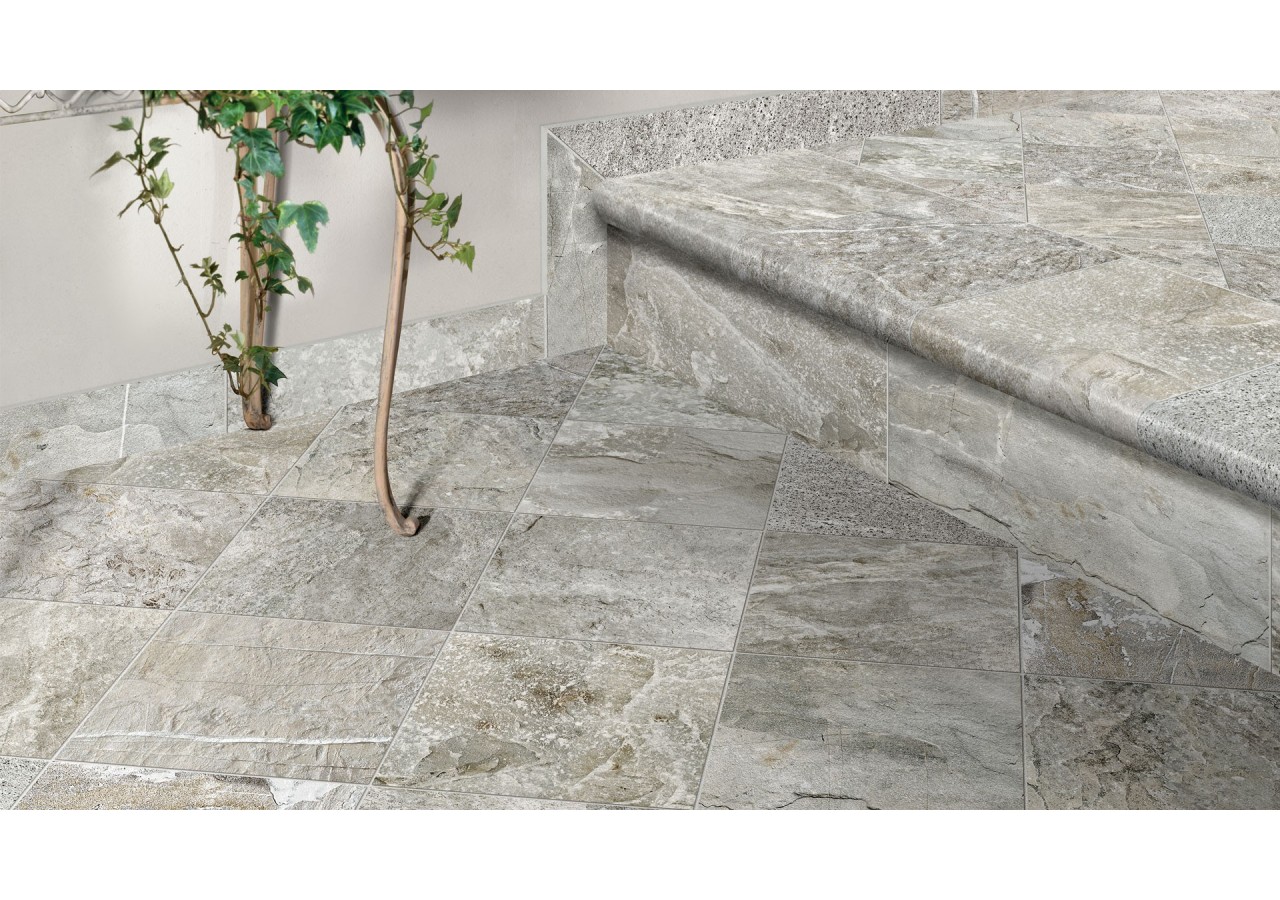 Xstone 25x50 Gris - Carrelage intérieur et extérieur en Grès Cérame émaillé (GS) Naturel GRIP - X50G