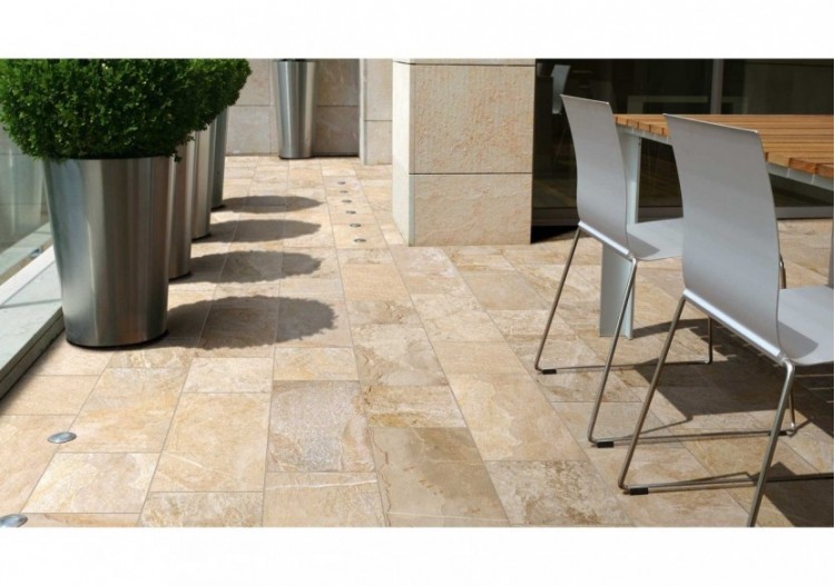 Xstone 25x50 Sable - Carrelage intérieur et extérieur en Grès Cérame émaillé (GS) Naturel GRIP - X50S 2