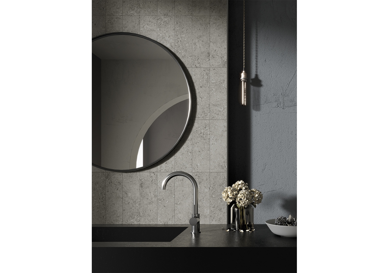 Shellstone 60x60 Gris - Carrelage intérieur en Grès Cérame émaillé (GS) Rectifié - SH6060GY