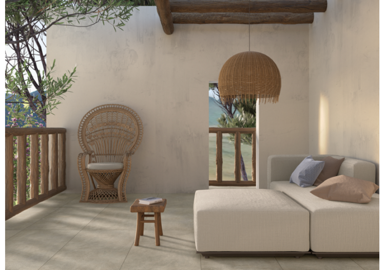 Theatro 60x60 Bone - Carrelage extérieur en Grès Cérame émaillé (GS) Rectifié GRIP - 1001031 2