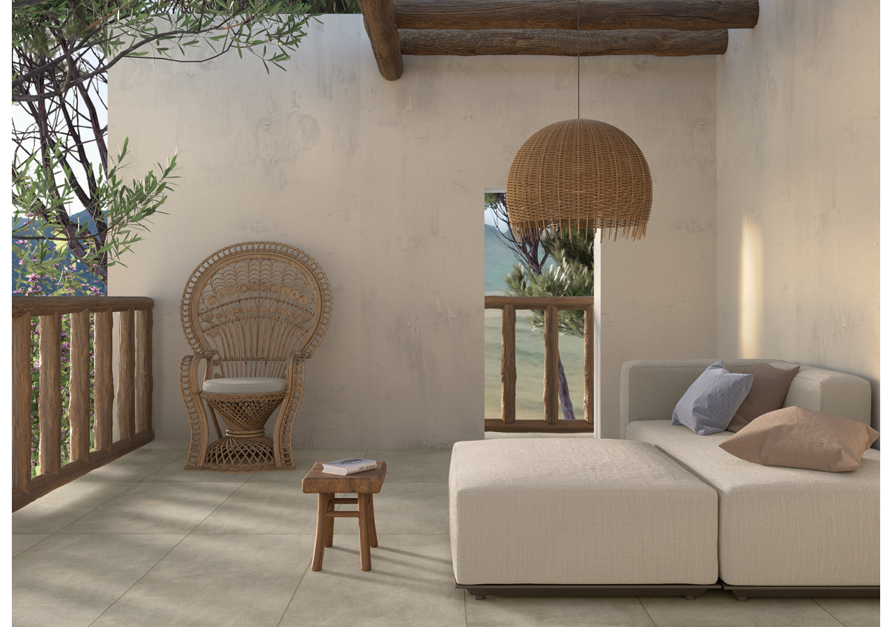 Theatro 60x60 Bone - Carrelage extérieur en Grès Cérame émaillé (GS) Rectifié GRIP - 1001031