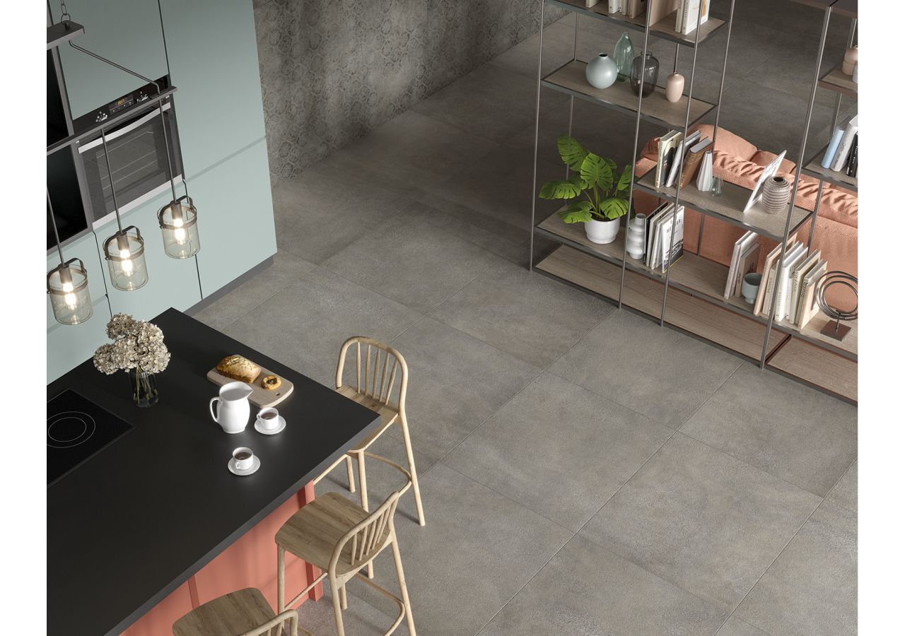 Theatro 60x60 Graphite - Carrelage intérieur et extérieur en Grès Cérame émaillé (GS) Rectifié GRIP - 1001024