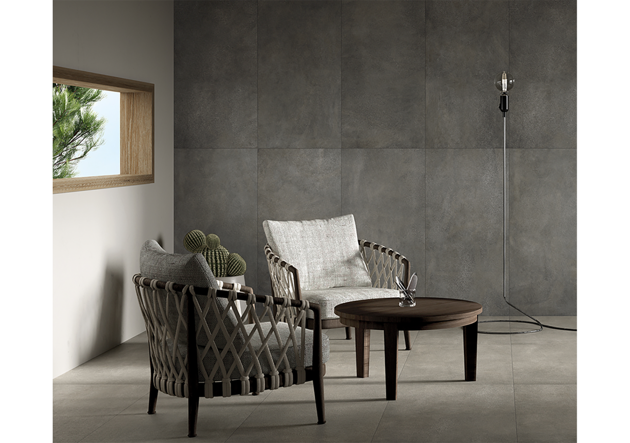 Theatro 60x60 Graphite - Carrelage intérieur et extérieur en Grès Cérame émaillé (GS) Rectifié GRIP - 1001024