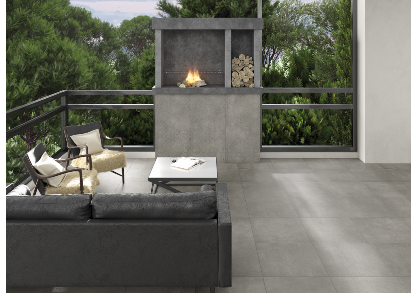 Theatro 60x60 Graphite - Carrelage intérieur et extérieur en Grès Cérame émaillé (GS) Rectifié GRIP - 1001024