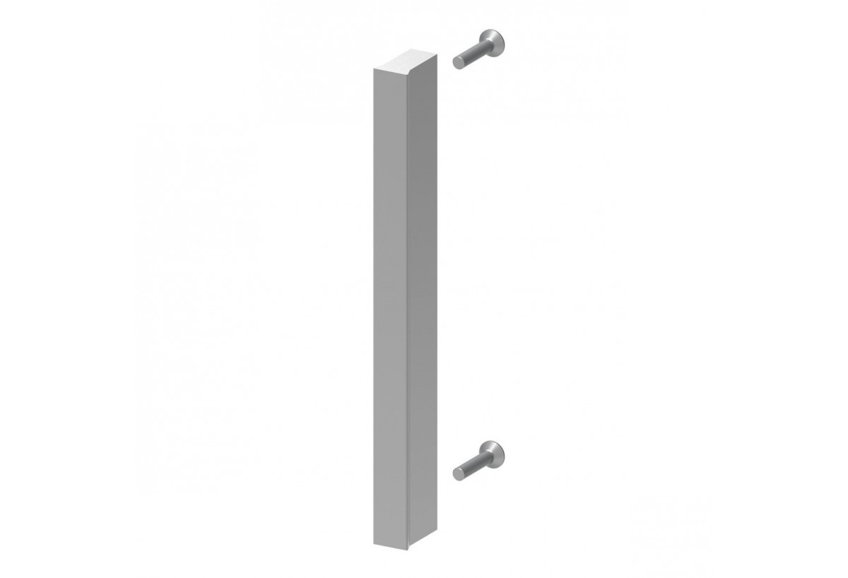 Poignée contemporaine pour porte de placard pivotantes et pliantes