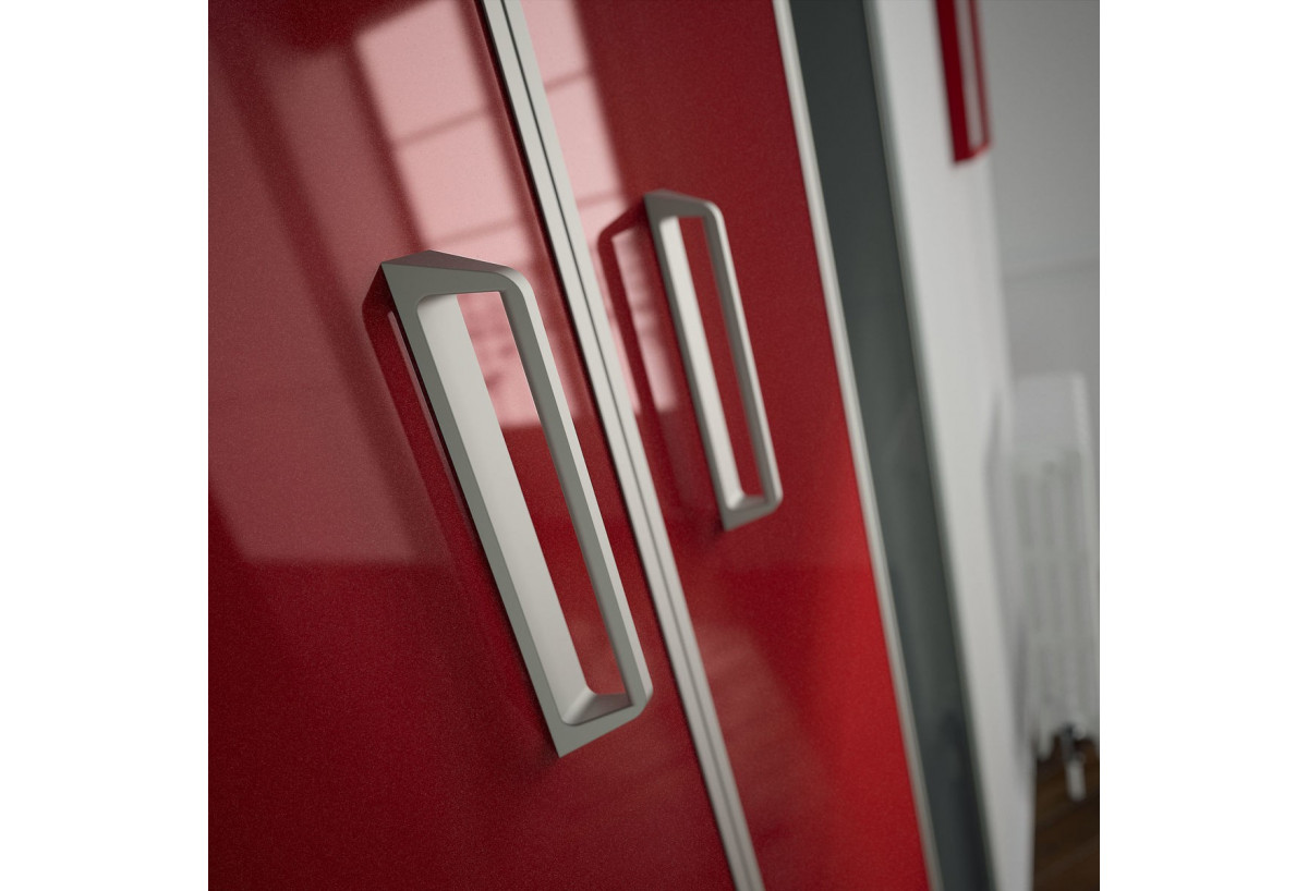 Poignée design pour porte de placard pivotantes et pliantes