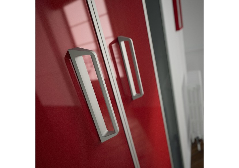 Poignée design pour porte de placard pivotantes et pliantes