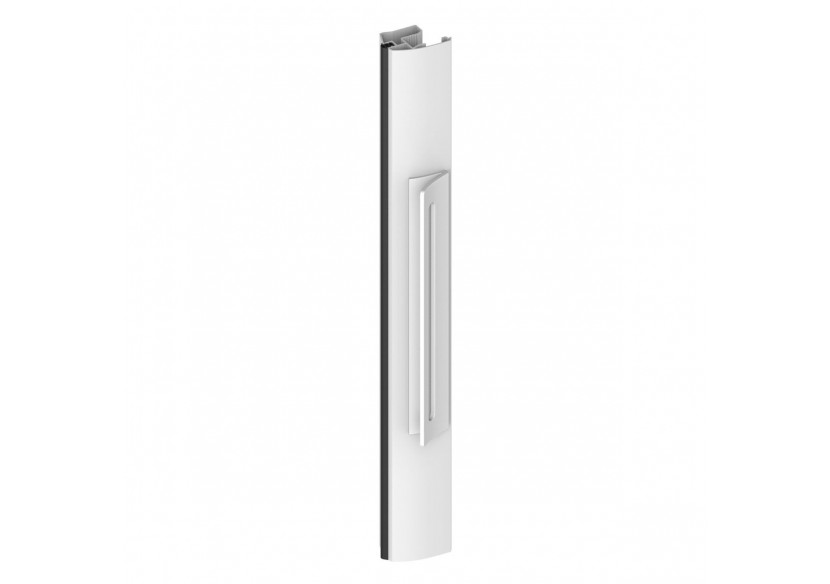 Surpoignée adhésive courbée pour façade coulissante