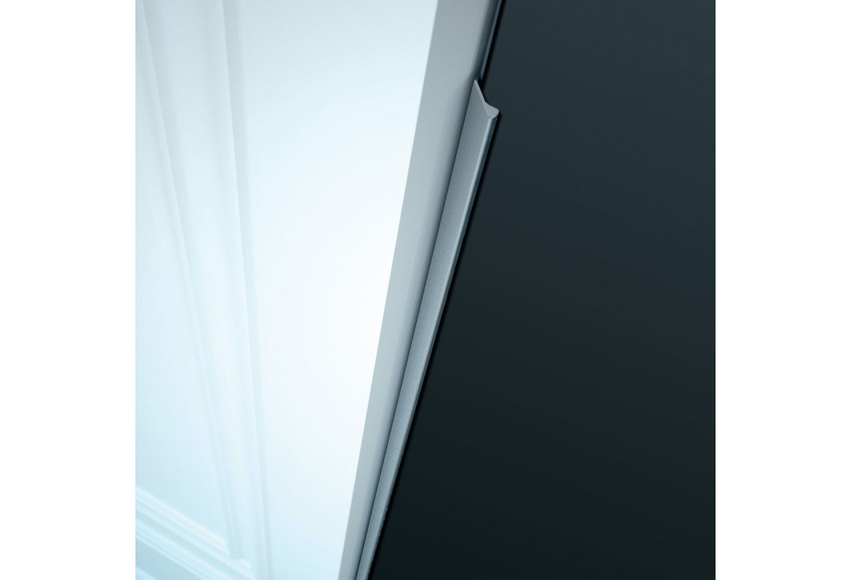 Surpoignée adhésive droite pour façades coulissantes