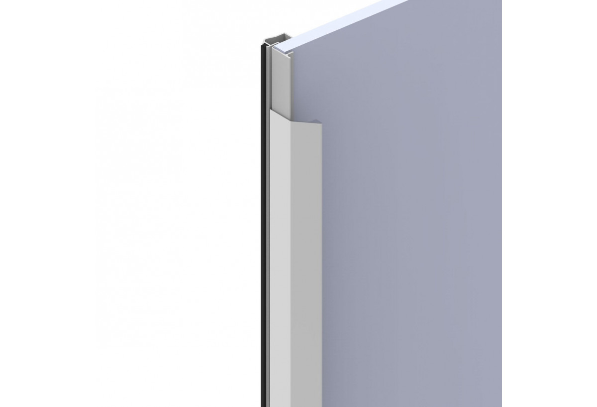 Surpoignée adhésive droite pour façades coulissantes