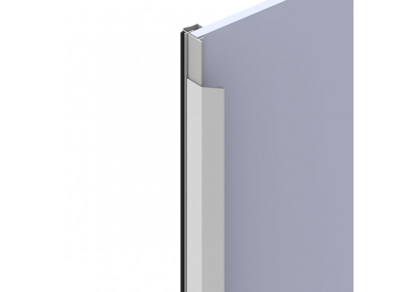 Surpoignée adhésive droite pour façades coulissantes