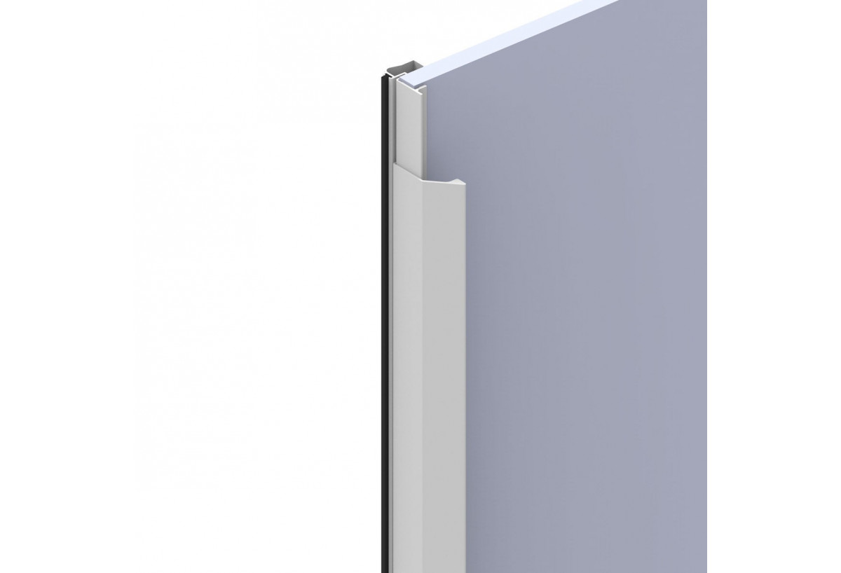 Surpoignée adhésive droite pour façades coulissantes