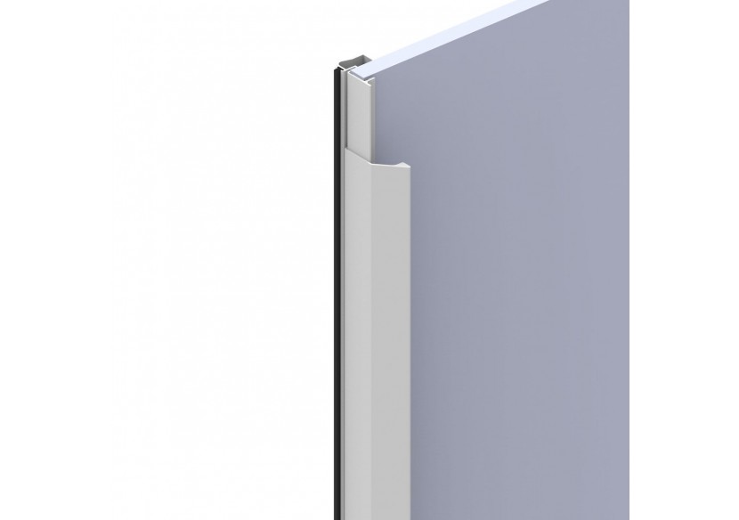 Surpoignée adhésive droite pour façades coulissantes