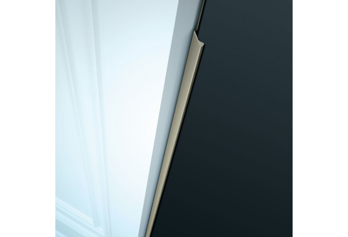 Surpoignée adhésive droite pour façades coulissantes