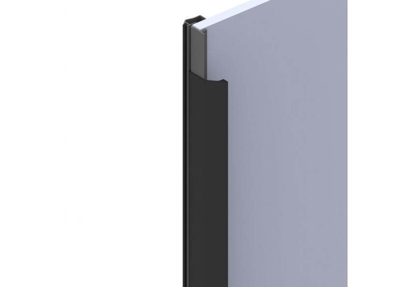 Surpoignée adhésive droite pour façades coulissantes