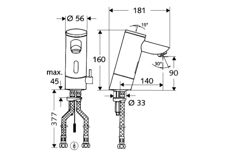 Robinets de lavabo électronique PURIS E - 002030699 - Schell 2