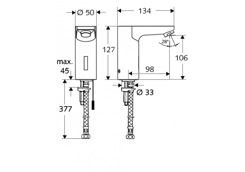 Robinets de lavabo électronique CELIS E - 002070699 - Schell