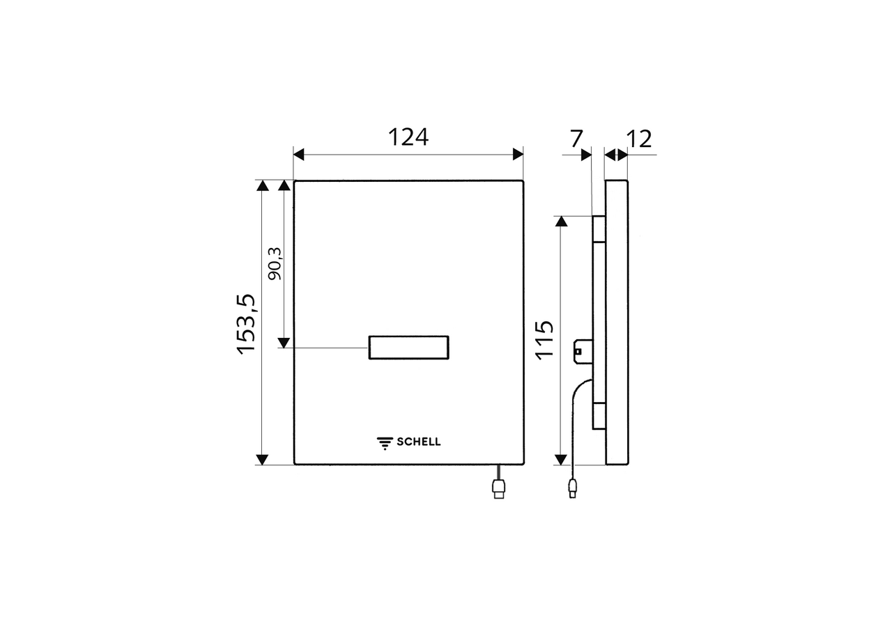 Commande d'urinoir EDITION E - 002300699 - Schell