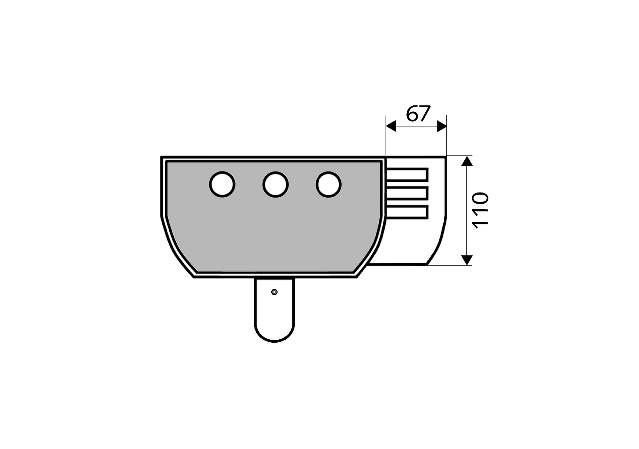 Porte-savon panneau de douche LINUS - 008090899 - Schell