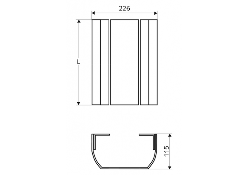 Cache de raccordement pour panneau de douche LINUS - 008100899 - Schell