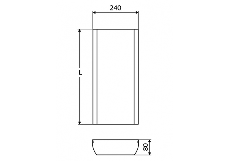 Cache de raccordement pour panneau de douche LINUS Inox - 008512899 - Schell 2