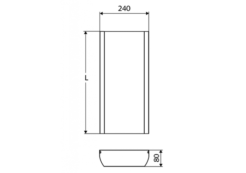Cache de raccordement pour panneau de douche LINUS Inox - 008512899 - Schell