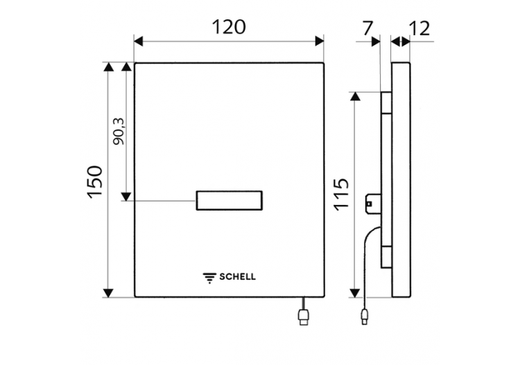 Commande pour WC EDITION E - 010272899 - Schell 2