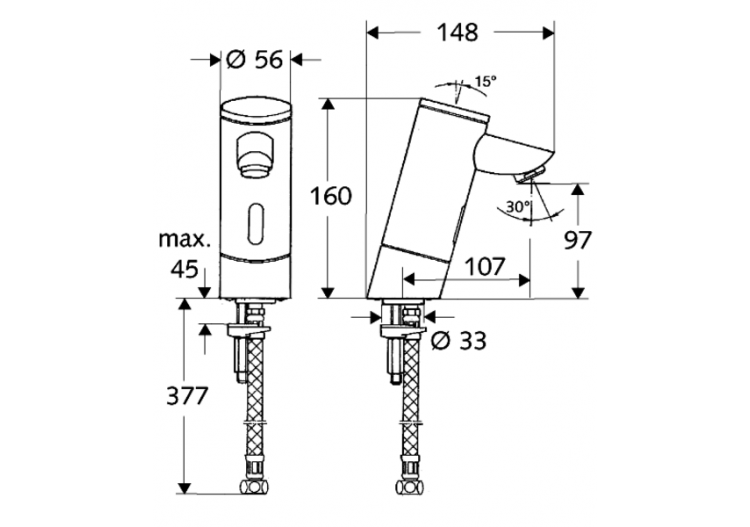 Robinets de lavabo électronique PURIS E - 012000699 - Schell 2