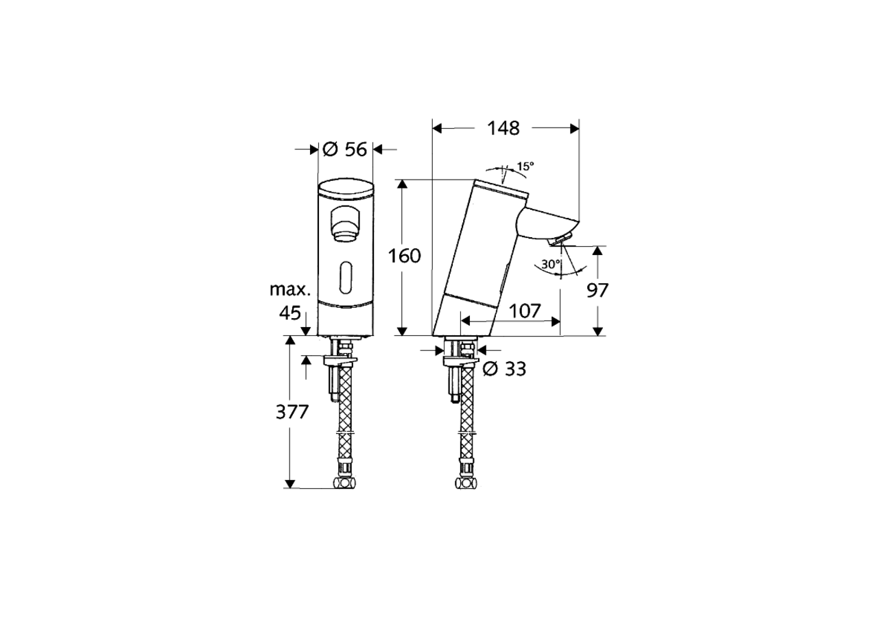 Robinets de lavabo électronique PURIS E - 012000699 - Schell