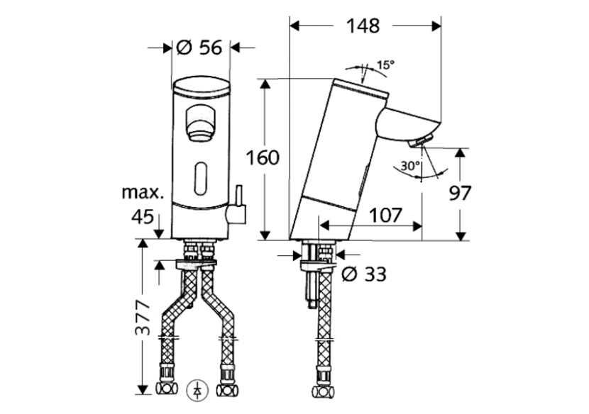 Robinets de lavabo électronique PURIS E - 012010699 - Schell