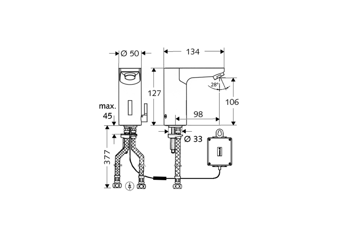 Robinets de lavabo électronique CELIS E - 012290699 - Schell