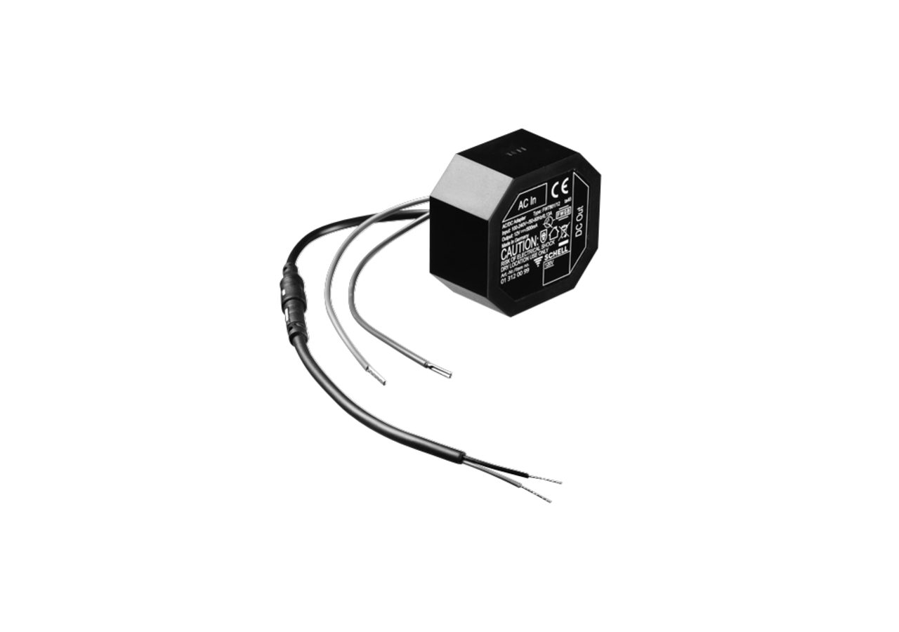 Bloc d'alimentation à encastrer 12 VDC, 100 - 240 VAC, 50 - 60 Hz - 015660099 - Schell