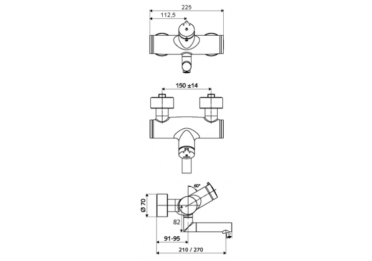 Robinet de lavabo apparent VITUS VW-SC-M - 016310699 - Schell 2
