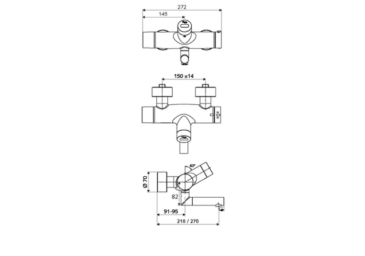 Robinet de lavabo apparent VITUS VW-E-T - 016550699 - Schell 2