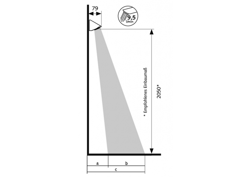 Tête de douche COMFORT Flex. - 018210699 - Schell