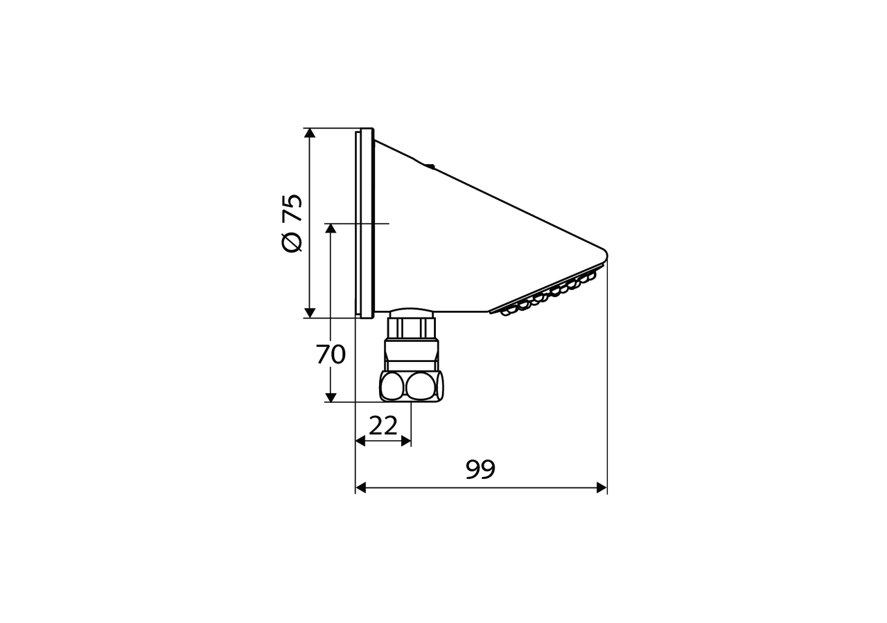 Tête de douche COMFORT. - 018460699 - Schell