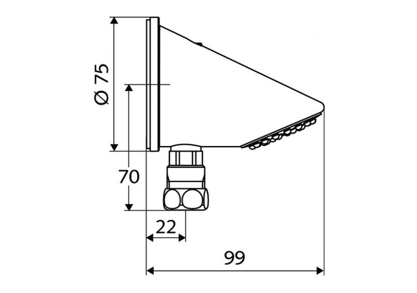 Tête de douche COMFORT. - 018460699 - Schell