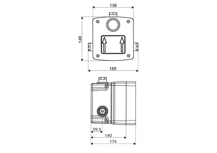 Masterbox à encastrer WBD-E-M - 019040099 - Schell 2