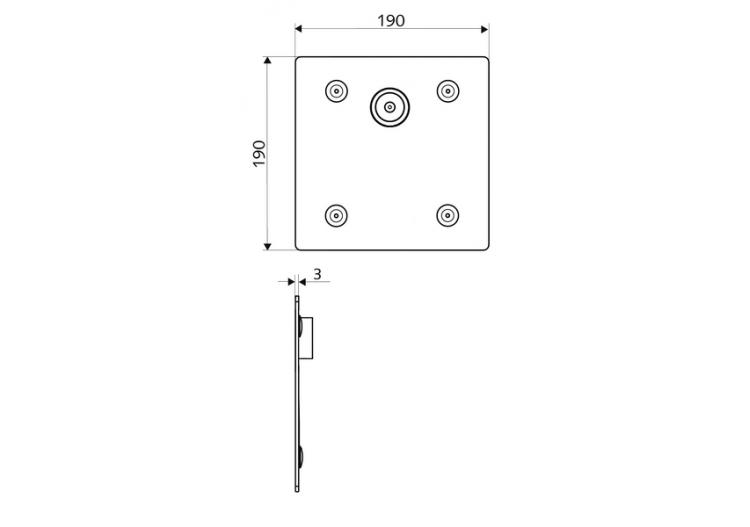 Robinet de douche à encastrer LINUS Basic D-C-V - 019212899 - Schell 2