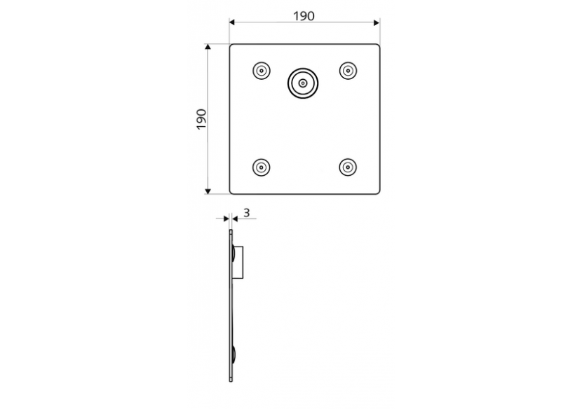 Robinet de douche à encastrer LINUS Basic D-C-V - 019212899 - Schell