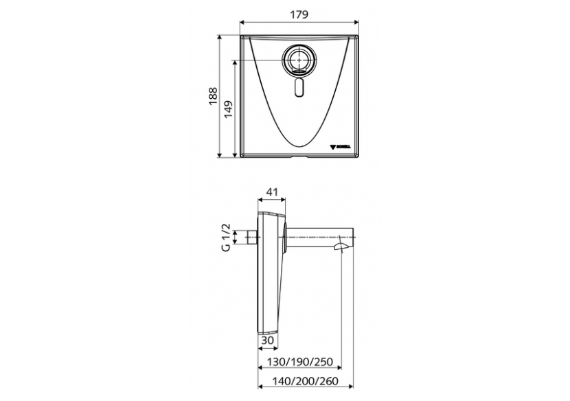 Robinet de lavabo apparent WALIS E - 019520699 - Schell