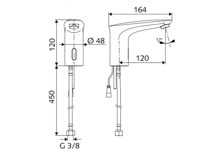 Robinet de lavabo électronique MODUS E - 021720699 - Schell 2