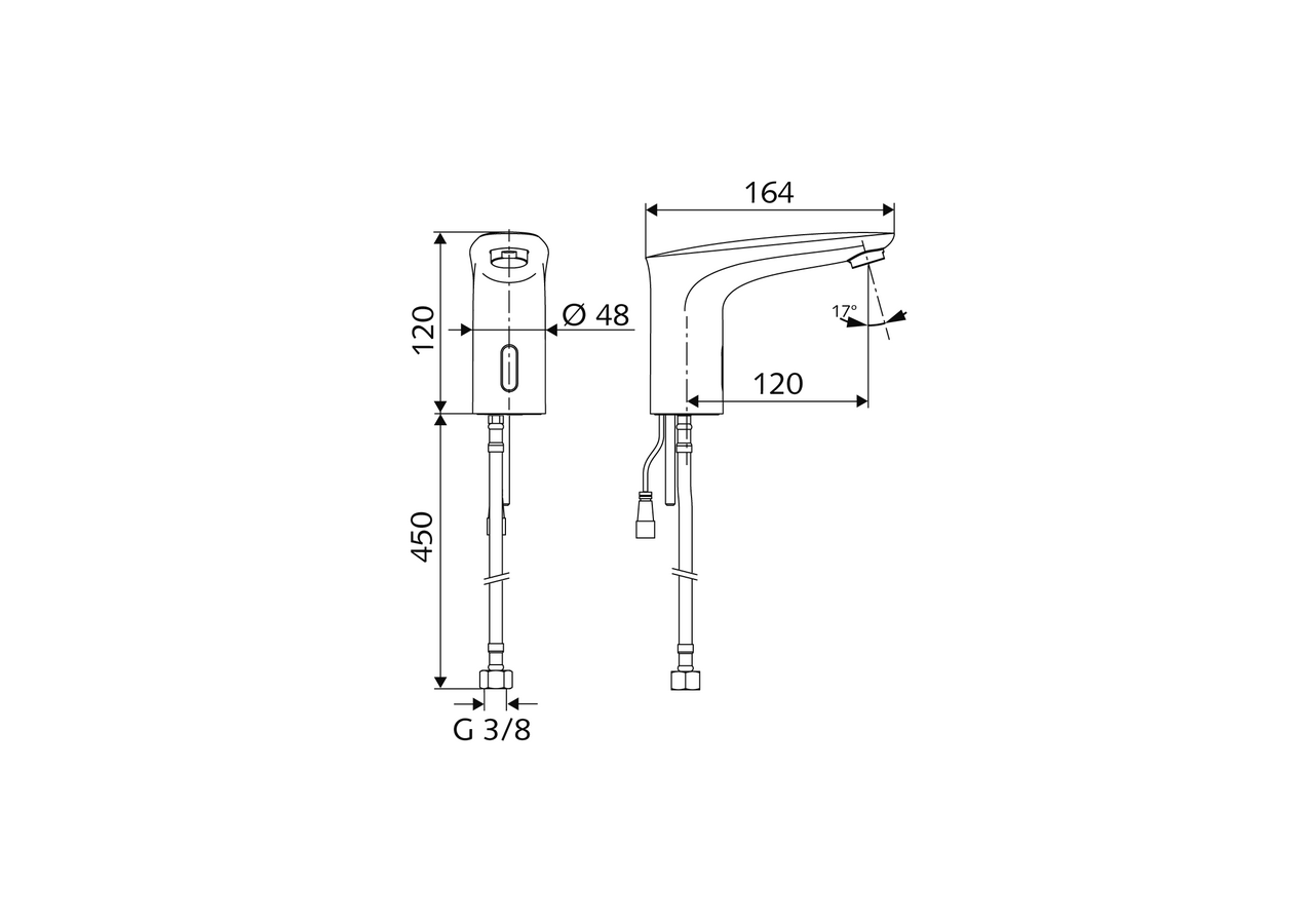 Robinet de lavabo électronique MODUS E - 021720699 - Schell