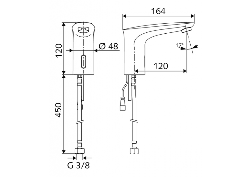 Robinet de lavabo électronique MODUS E - 021730699 - Schell
