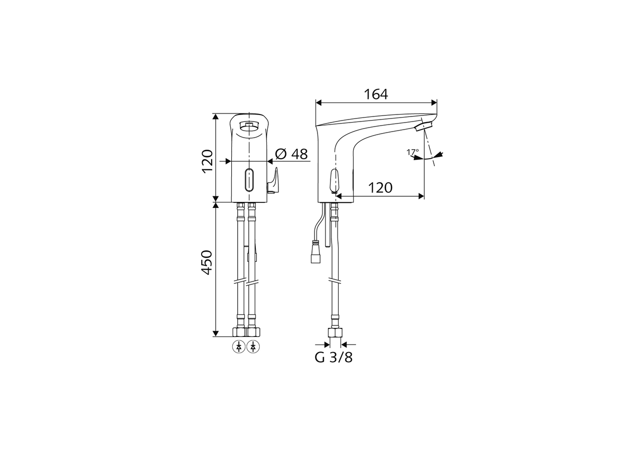 Robinet de lavabo électronique MODUS E - 021750699 - Schell