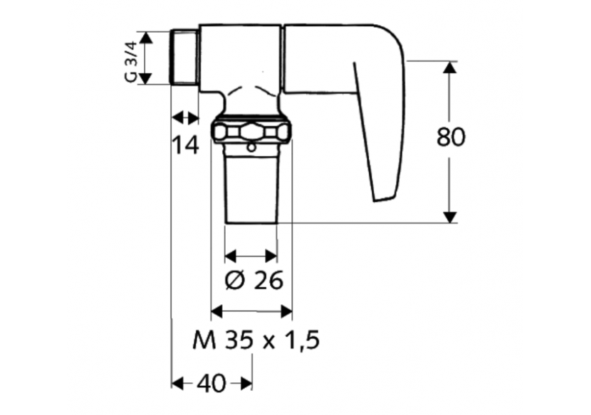 Robinet de rinçage pour WC SCHELLOMAT - 027020699 - Schell