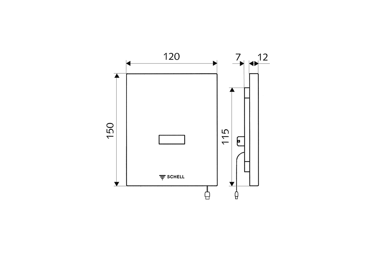 Commande d'urinoir EDITION E - 028072899 - Schell
