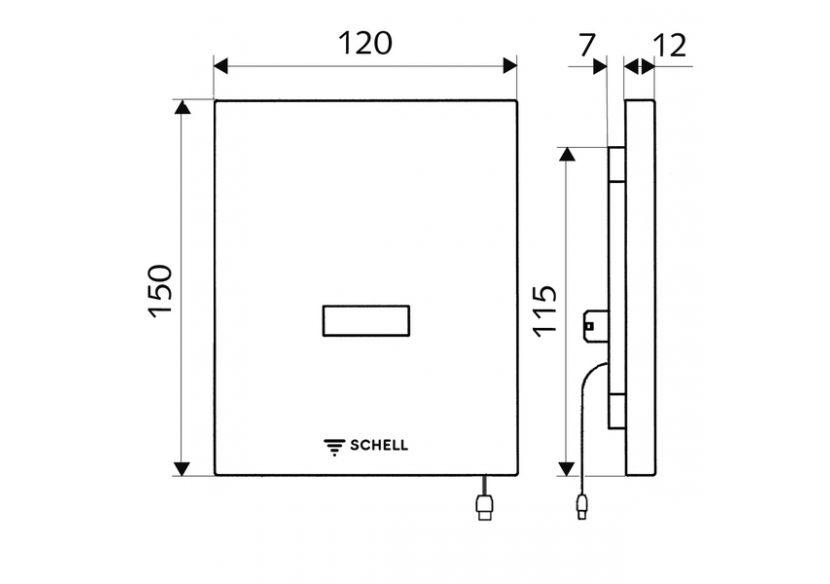 Commande d'urinoir EDITION E - 028072899 - Schell